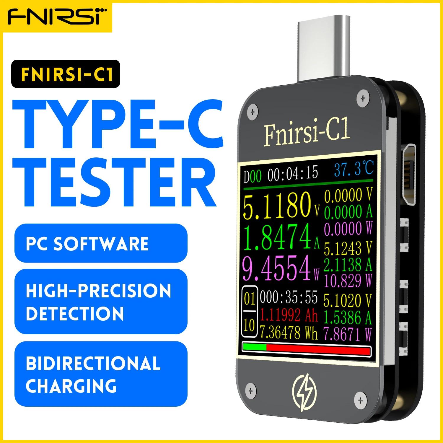 FNIRSI-C1 C Ÿ PD Ʈ USB-C а     ׽Ʈ, C Ÿ  Ŀ ũ ׽, PC Ʈ 